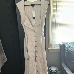 Banana Republic Linen Blend Button Down Dress (This Season!)